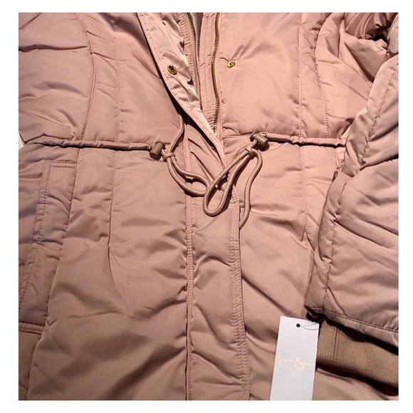 JESSICA SIMPSON Blush Sherpa Hooded Anorak Jacket - Picture 8 of 16
